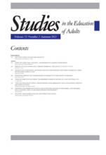 A special issue of Studies in the Education of Adults